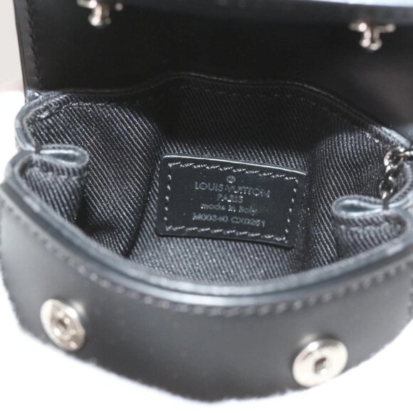 LOUIS VUITTON Monogram Eclipse Mini Steamer Pouch M00340 LV Auth 60001S - Picture 11 of 16